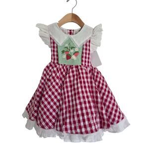 Two Roosters Berry Sweet Strawberry Dress